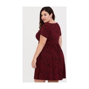 Mini Challis Skater Dress